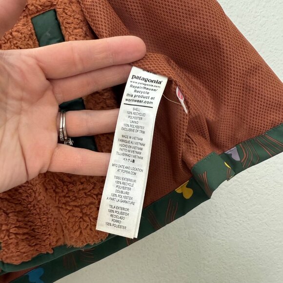 Patagonia All Seasons 3 in 1 Waterproof Snap Out Fleece Jacket 61380 Toddler 4T - Picture 8 of 9